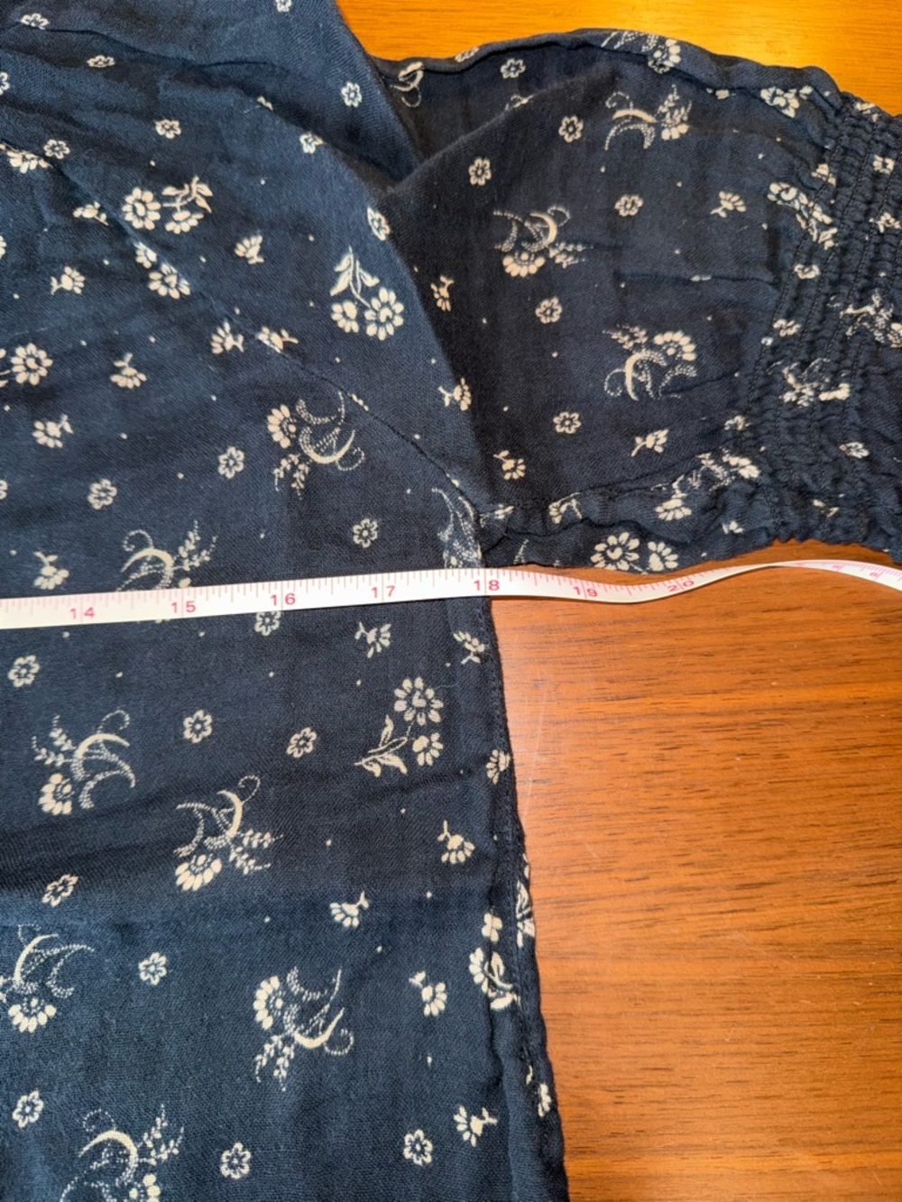 Madewell Black Blouse with Gold Floral Print - Picture 4 of 11